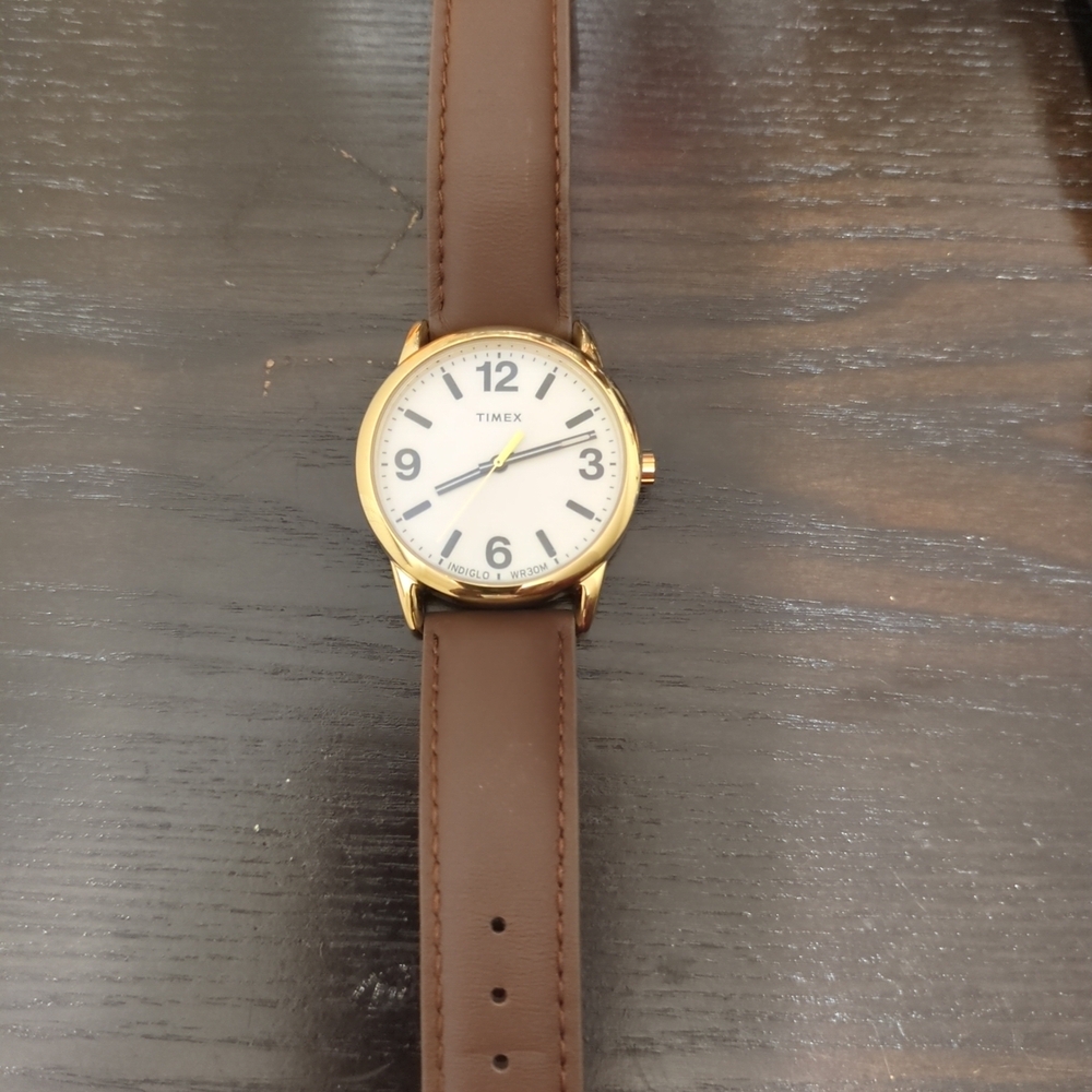 Timex Brown Leather Strap Watch